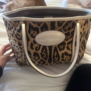Authentic Dolce & Gabbana Leopard Tote Bag signature "Animalier"